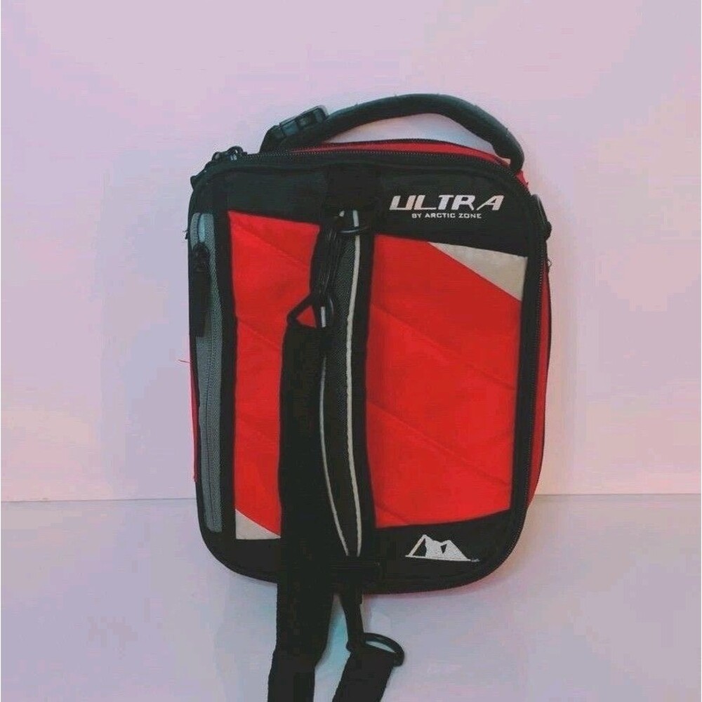 Ultra Arctic Zone Expandable Insulated Lunch Box Bag Cooler Container Gray